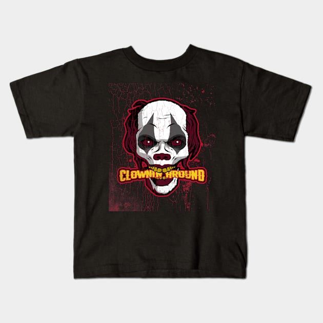 Clownin Around Graphic Kids T-Shirt by CTJFDesigns